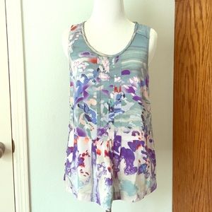 Moulinette Soeurs watercolor silk tank