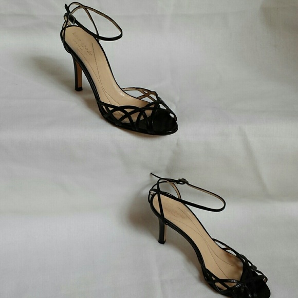 SOLD - Kate Spade Black Leather Dress Sandals - Picture 3 of 3