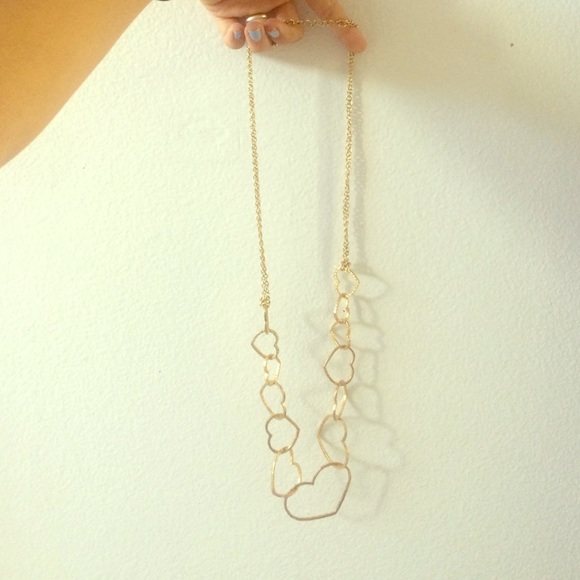 adjustable necklace w/ hearts
