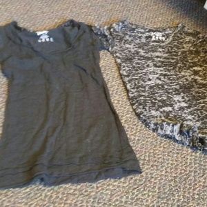 Two v neck shirts