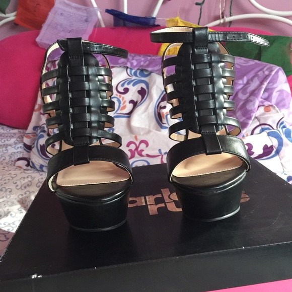 Charlotte Russe Black Wedges NWB Never Worn!