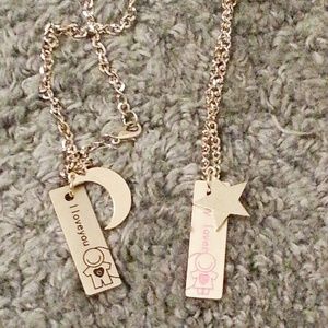 Get one free! Cute couple moon and star necklace