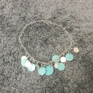 Cute Turquoise Pearly Seashell Necklace