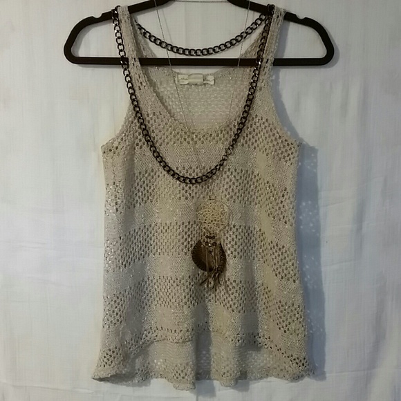 Crochet high low tanktop