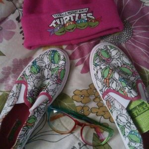 BUNDLE?? Teenage Mutant Ninja Turtles Hat & Shoes