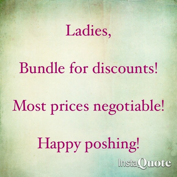 Negotiable prices/ discounts on bundles