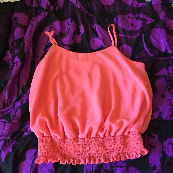Coral colored tank top