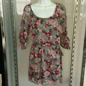 Juniors Super cute fleur print dress