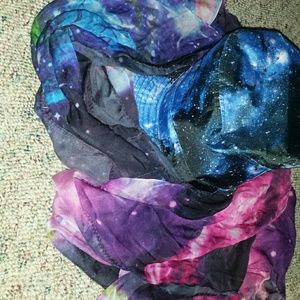 bucket hat w/ 2 galaxy scarfs bundle