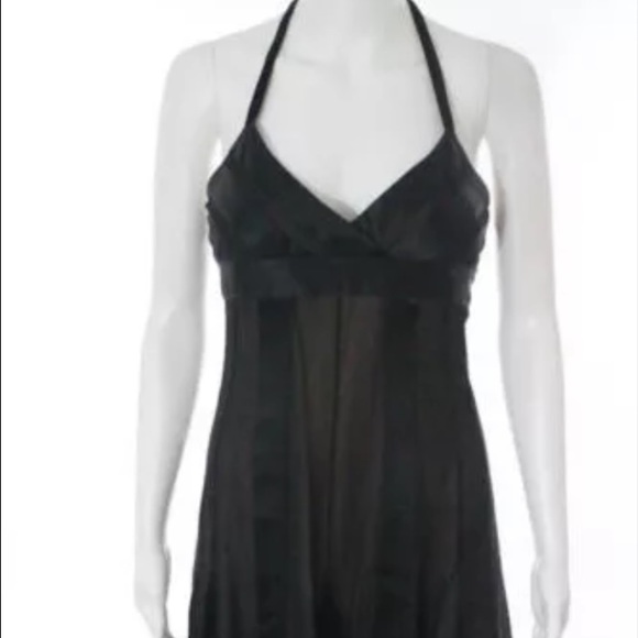 Bcbg shiffon black prom homecoming dance dress