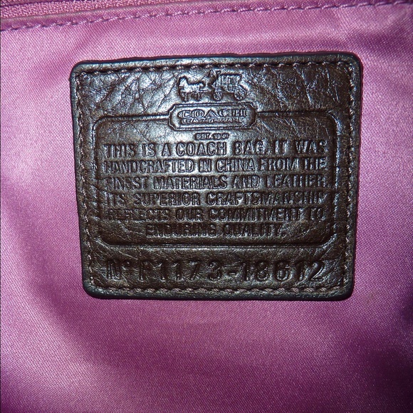 COACH MADISON BROWN LEATHER BAG TOTE PURSE 18612 - Picture 4 of 4