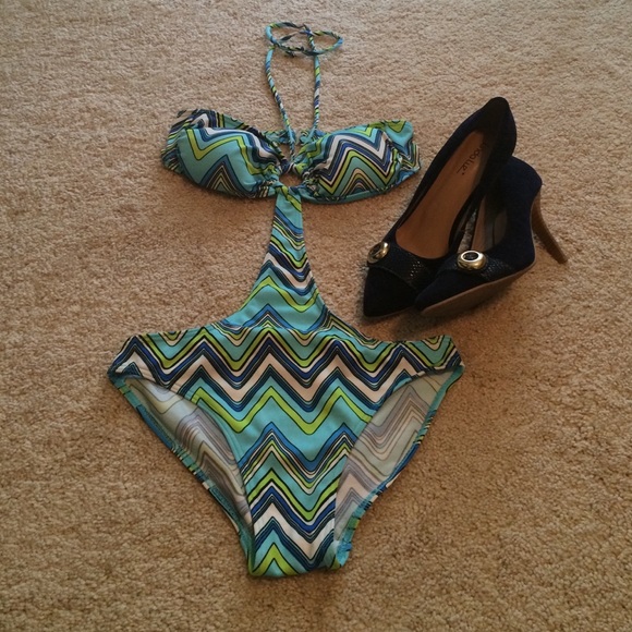 . One piece swimsuit.