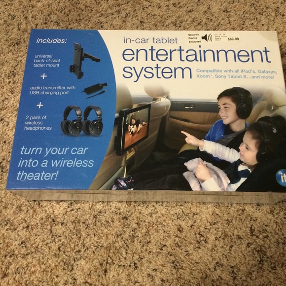 In car tablet entertainment system