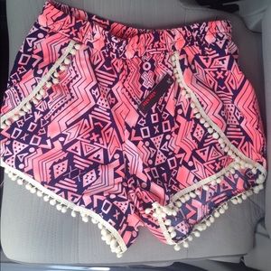 Brand new with tags Pom Pom Aztec shorts
