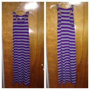 Purple and Gray Racerback dress