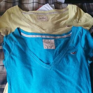 2 Hollister V Neck Shirts