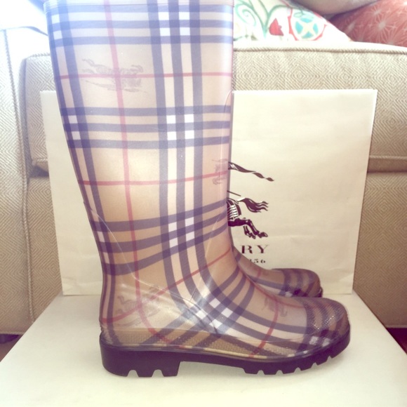 Burberry Haymarket Check Rainboots