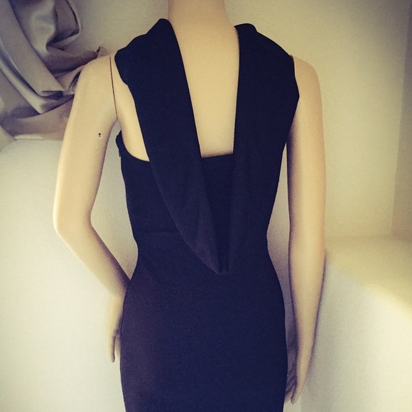 LAST DAY❗️Hervé Léger Chocolate Dress +Shawl Scarf - Picture 3 of 4