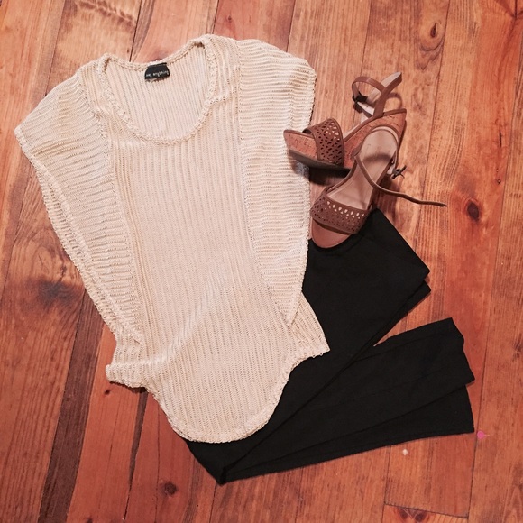 Winged knit top