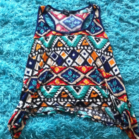 Forever21 Tribal Print Top