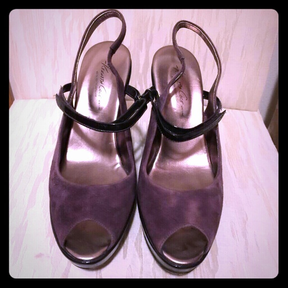 Kenneth cole plum wedge