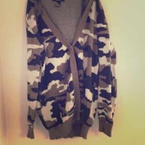 Camouflage Cardigan