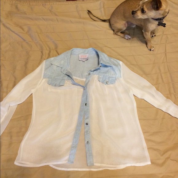 Cute denim dressy shirt