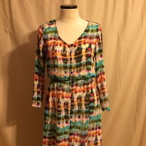 NWT Sheer Button Down Dress