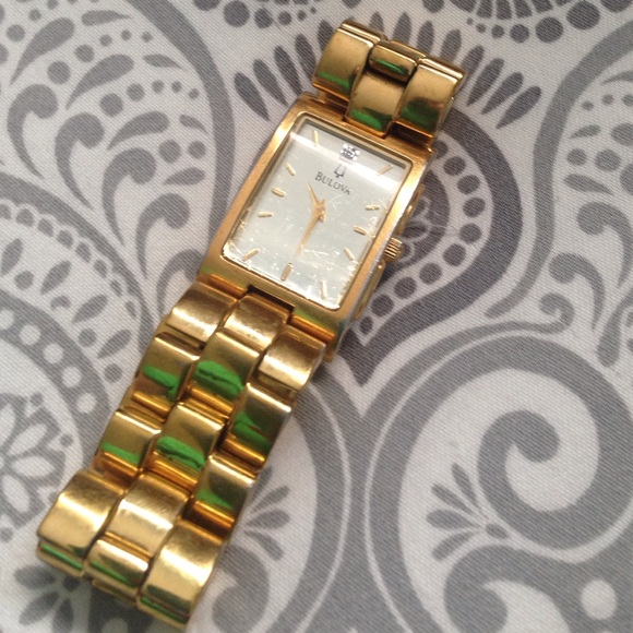 Gold bulova watch