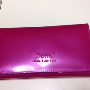 Never used Sono hot pink patten leather wallet