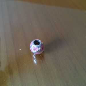 Authentic pink heart pandora ball charm