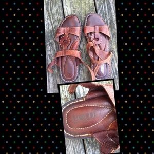 BORN leather sandals