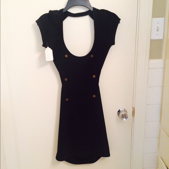 Nasty Gal Backless Black Dress.