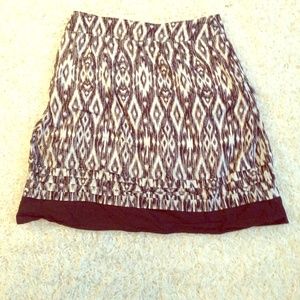 Brown/Cream Ann Taylor Skirt
