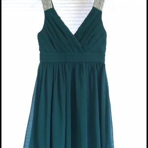Emerald green dress