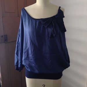 Slouchy Open Shoulder Top