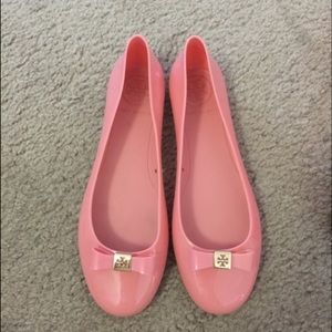 Tory Burch Jelly Ballet w/ Bow size 8