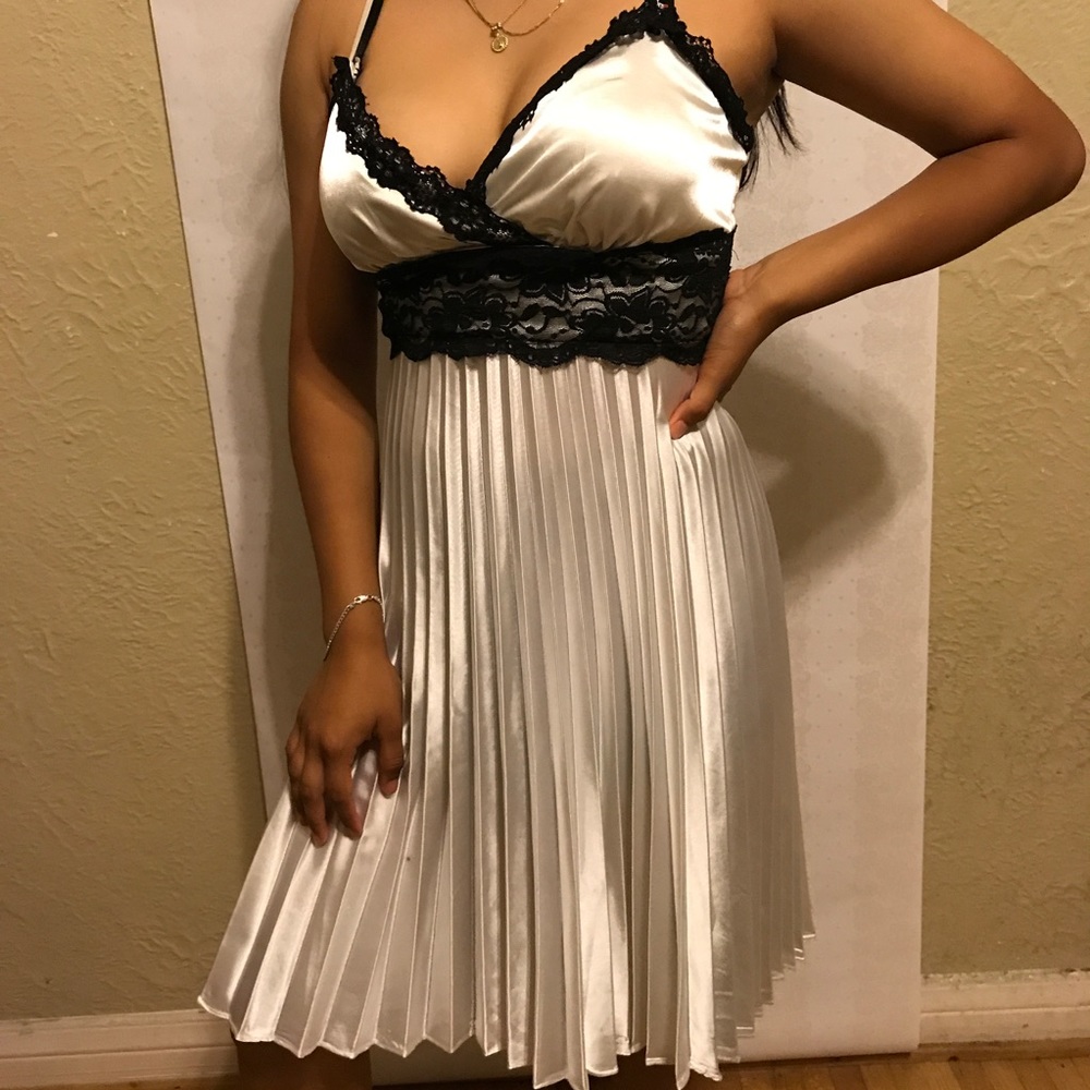 Silky ivory dress