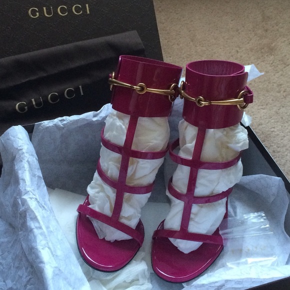 💥🎉👏SOLD ON PP👏🎉💥Gucci ankle wrap sandal - Picture 2 of 4