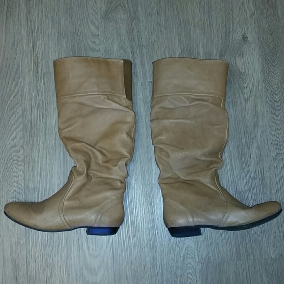 Caramel/Blonde Slouch Boots - Picture 1 of 1
