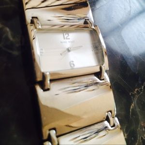 Nine West silver reflective watch