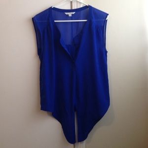 American Eagle Outfitters-blue front tie shirt