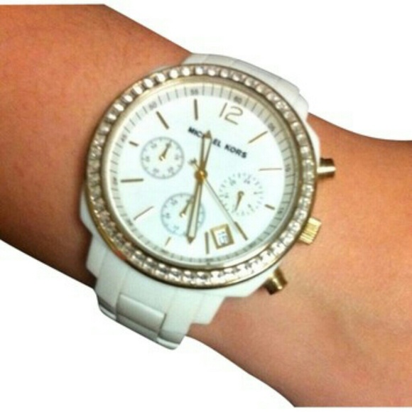 Michael Kors Accessories - Michael Kors  MK- 5187 ceramic  watch gold