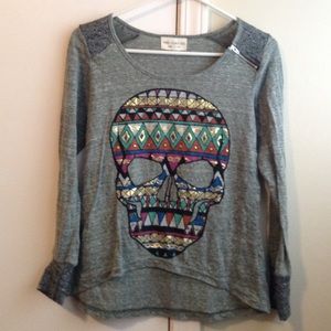 The Clas-sic- Aztec skull shirt