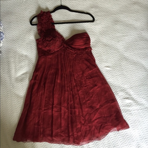 LEON MAX limited edition red silk dress/tunic - Picture 2 of 4