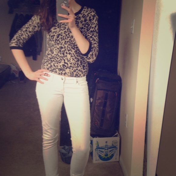 Forever 21 Leopard sweater.