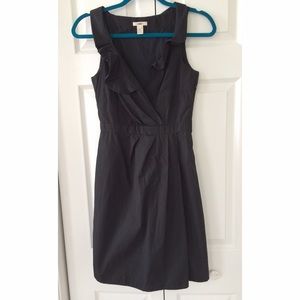 JCrew ruffle collar cocktail dress