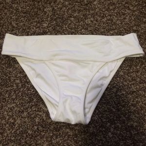 white Victoria's Secret bathing suit bottoms