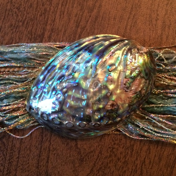 Abalone shell gorgeous sash belt