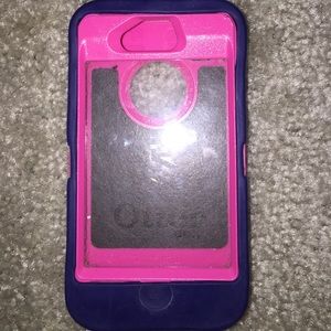 Hot pink & Navy blue iPhone 4/4s Otterbox